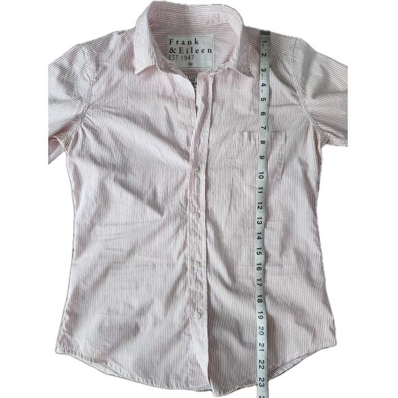 Frank & Eileen Barry Striped Long Sleeve Button Down Collar Shirt Size XS - Picture 9 of 9